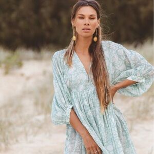 Daughters of India Kyra Mini Dress - Jade